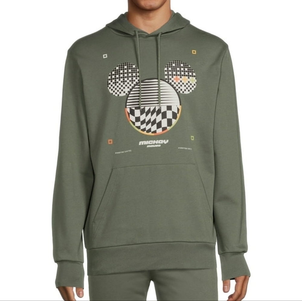 Disney Mickey Mouse Forever Young Forever True Graphic Hoodie Size XL